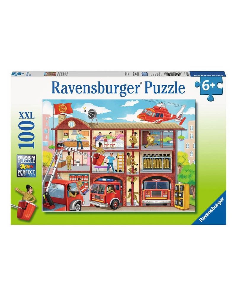 Puzzle 100 piezas XXL - Estación de Bomberos - Ravensburger
