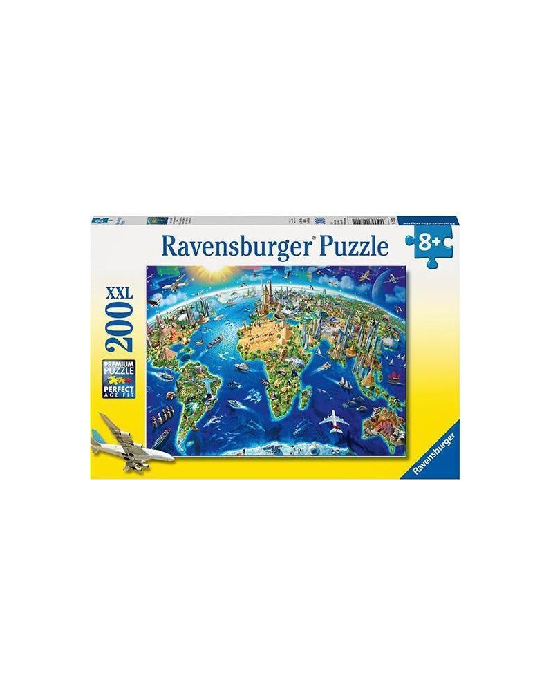 Puzzle 200 piezas XXL - Monumentos del mundo - Ravensburger