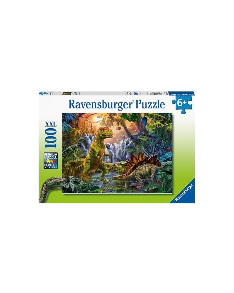 Puzzle 100 piezas XXL - Oasis de Dinosaurios - Ravensburger