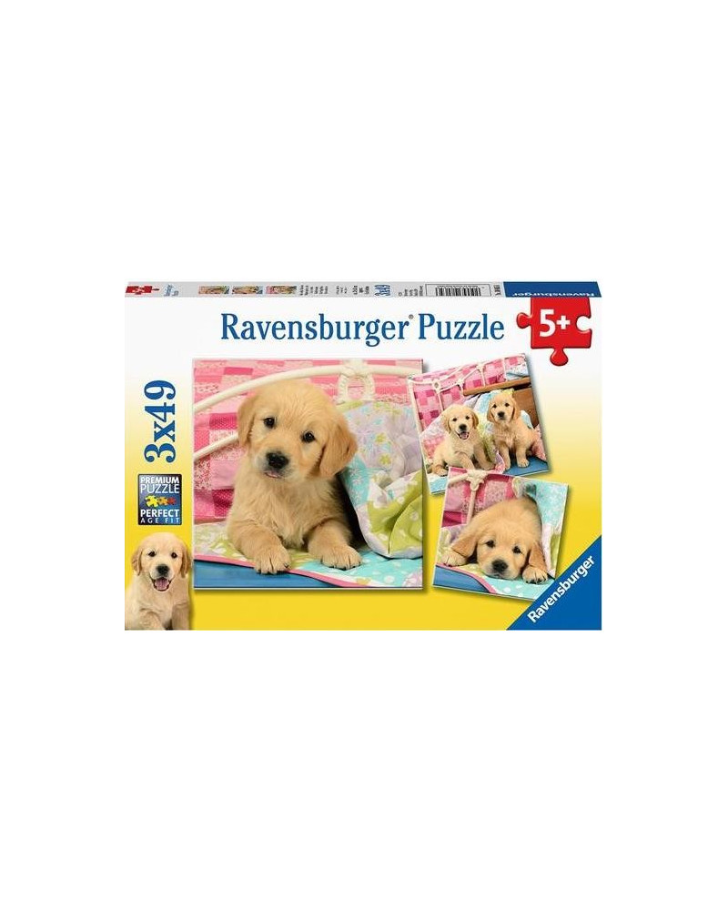 Puzzle 3x49 piezas - Cachorros - Ravensburger
