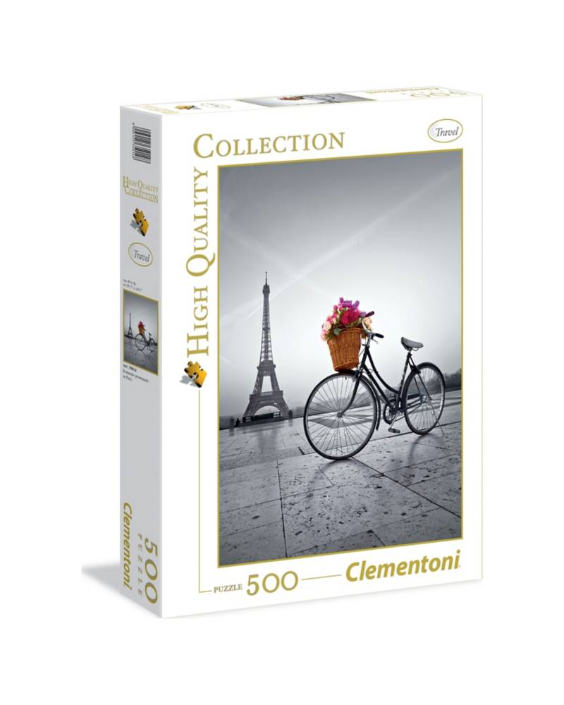 Puzzle 500 piezas - Romantic Promenade in Paris - Clementoni