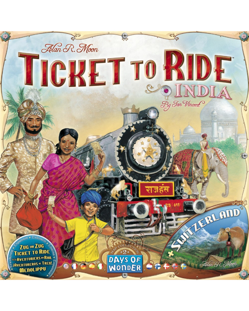 Ticket to Ride: India & Switzerland - Map Collection 2