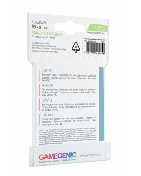 Protectores GameGenic Prime Standard American (Cartas hasta 57x89 mm)